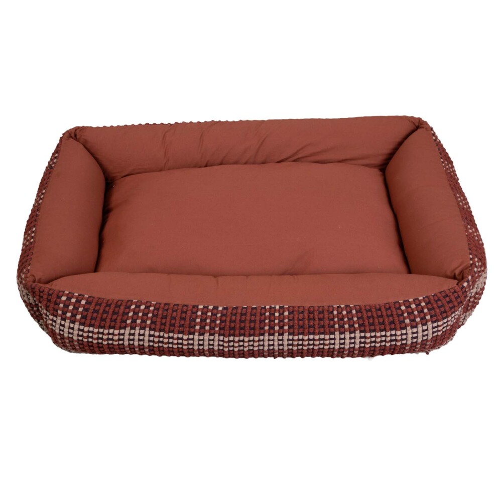 CAMA MASCOTAS ALGODON MARRON ANK-01