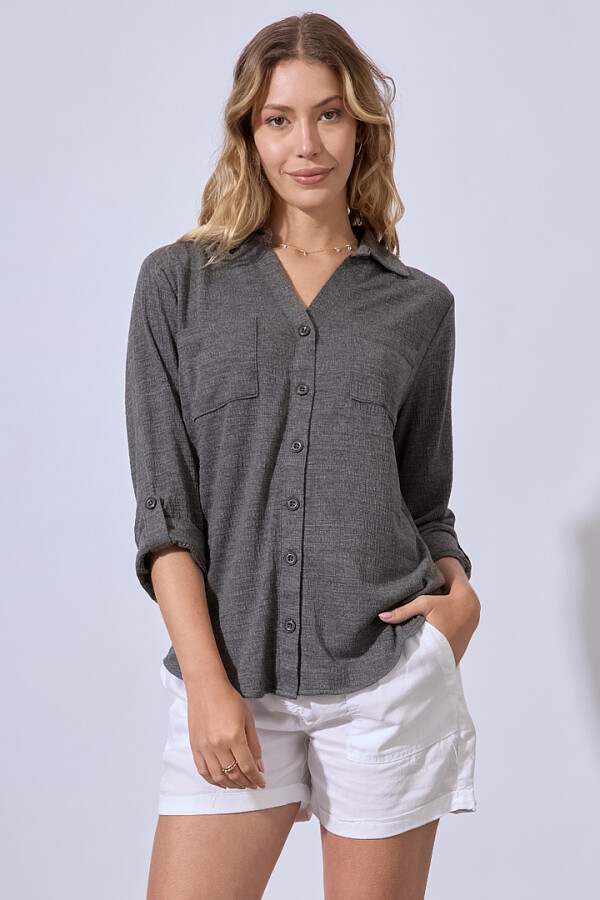 Camisa Tejida GRIS