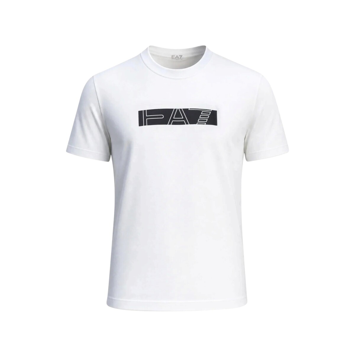 Remera EA7 Emporio Armani Visibility Logo Series - WHITE/BLACK 