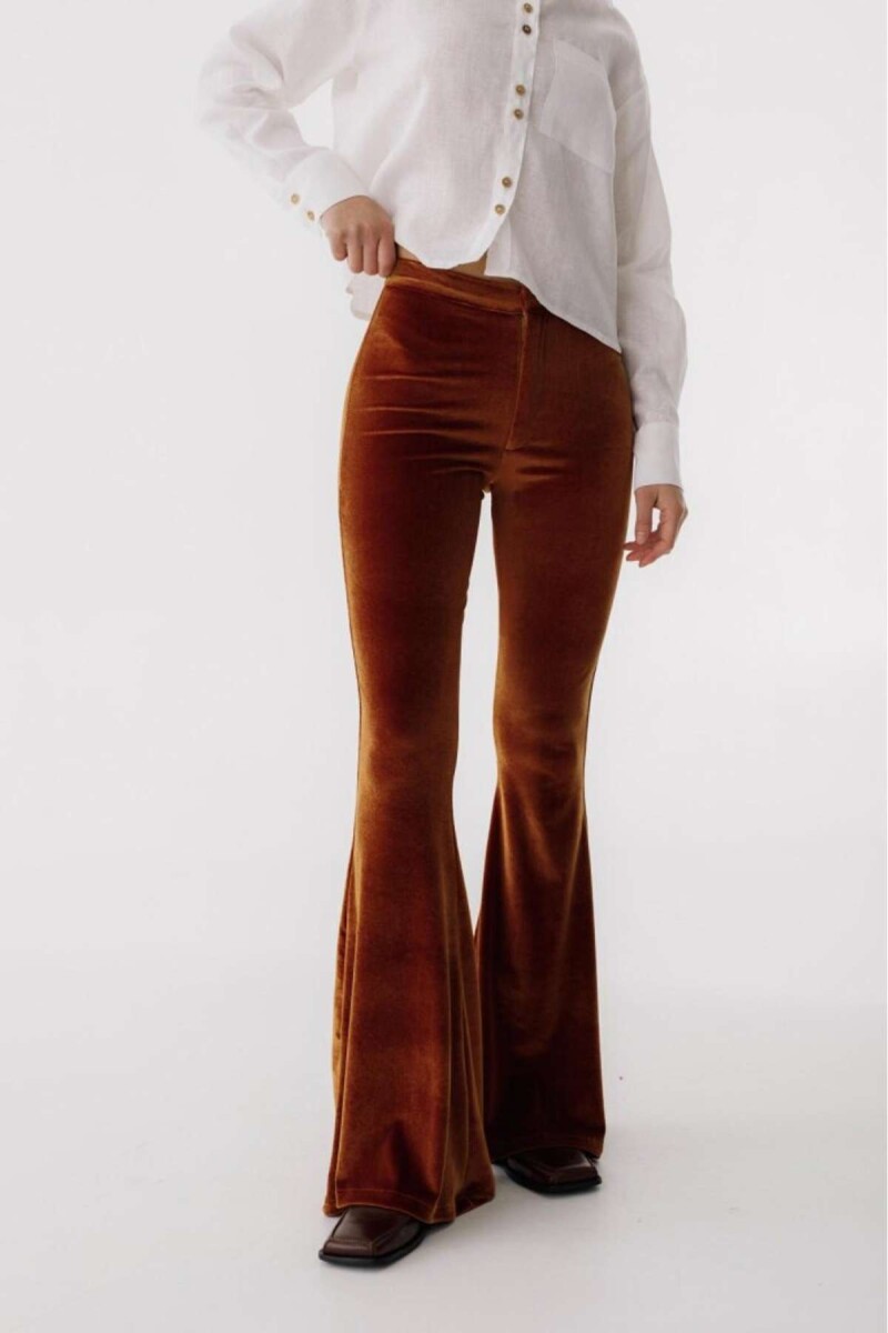 Pantalón Oxford Velvet - Camel 