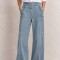outlet Pantalon Denim Celeste