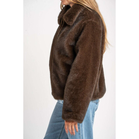 Abrigo Piel Chocolate