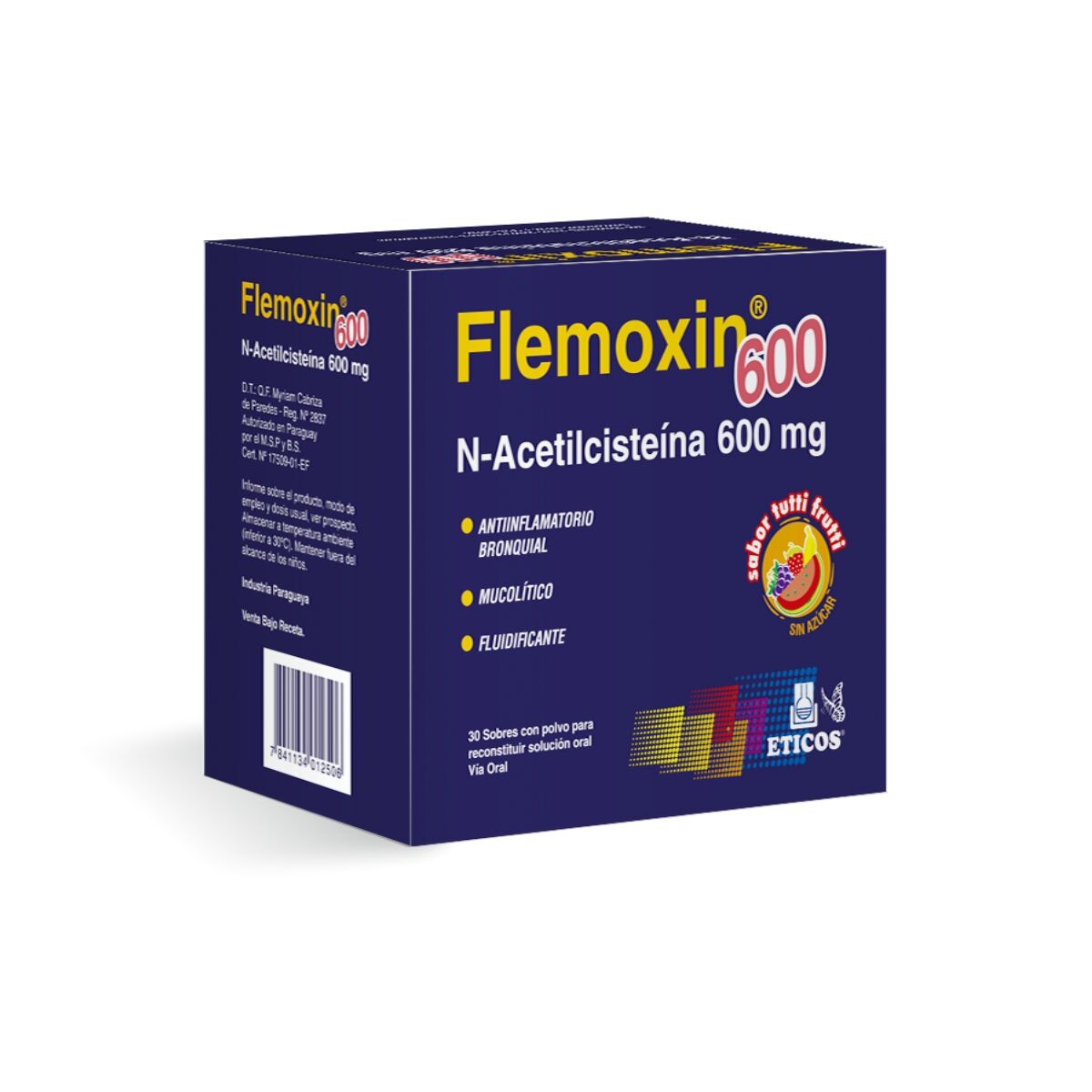 FLEMOXIN 600 MG POLVO CJ X 30 SOBRES 