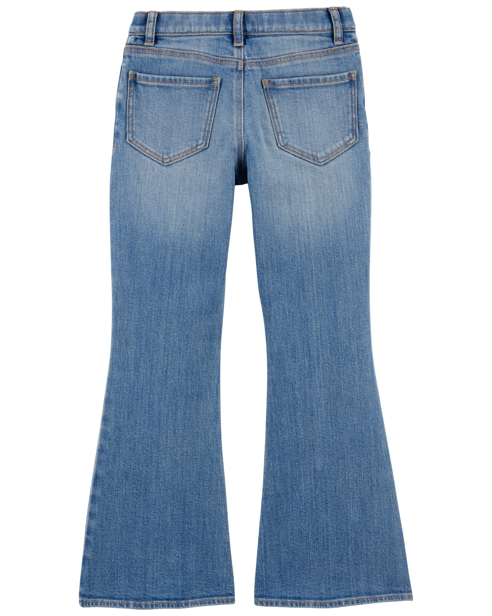 Pantalón jean, tiro alto, dobladillo dividido Pantalón jean, tiro alto, dobladillo dividido