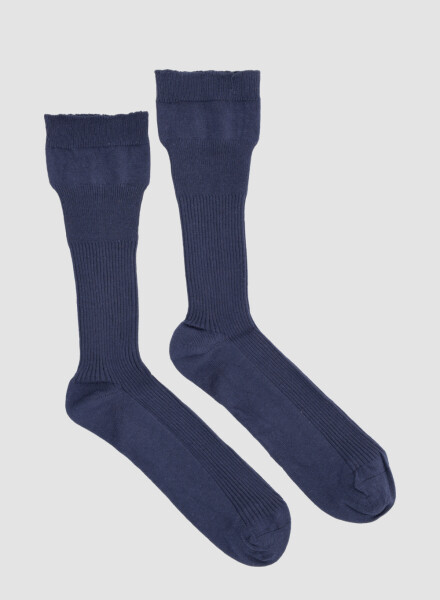 Medias compresion controlada algodon hombre Azul