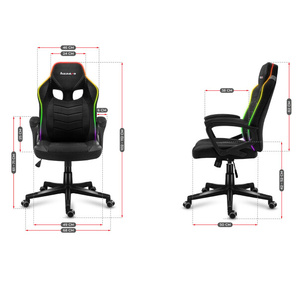 Silla Gamer Huzaro Hz Force 2.5 Luz Rgb SILLA HUZARO HZ FORCE 2.5 LUZ RGB