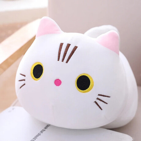 Peluche gatito con asa Blanco
