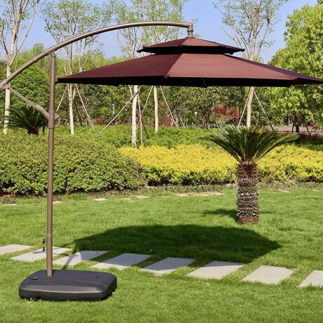 Sombrilla Colgante IPANEMA Doble Capa Marrón Ø2.7M Sombrilla Colgante IPANEMA Doble Capa Marrón Ø2.7M