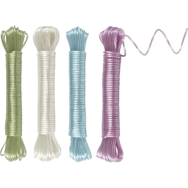 CUERDA RECUBIERTA PARA ROPA 15 MTS MULTICOLOR