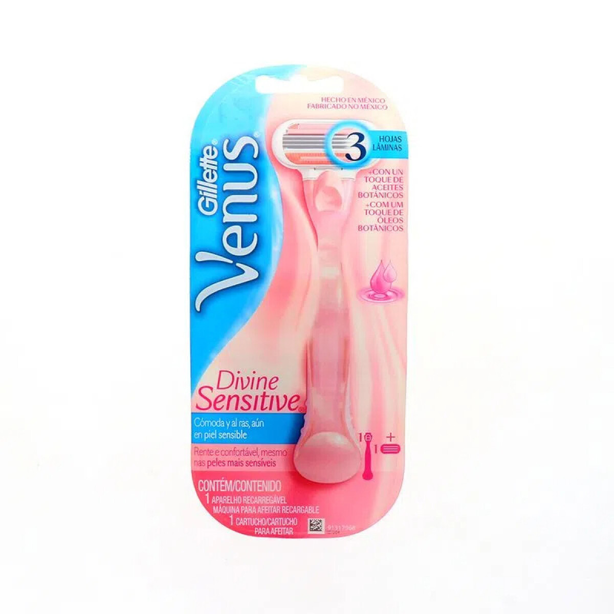 Afeitadora Gillette Venus Sensitive Divine + 1 Repuesto 