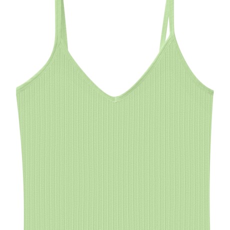Musculosa Canalé cuello en V Verde