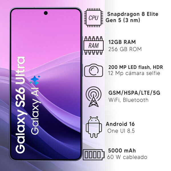 Samsung Galaxy S26 Ultra 12/256gb 5g CELESTE