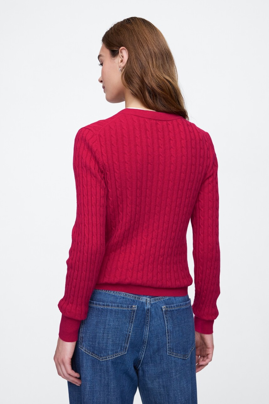 Buzo Cashsoft Cuello Redondo Mujer Vivacious Pink 19-2045