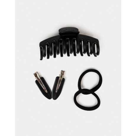 Set De Accesorios De Pelo Negro