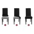 Funda Cubre Sillas Universal Comedor Elastizada Lavable X6 Color Variante Grisoscuro