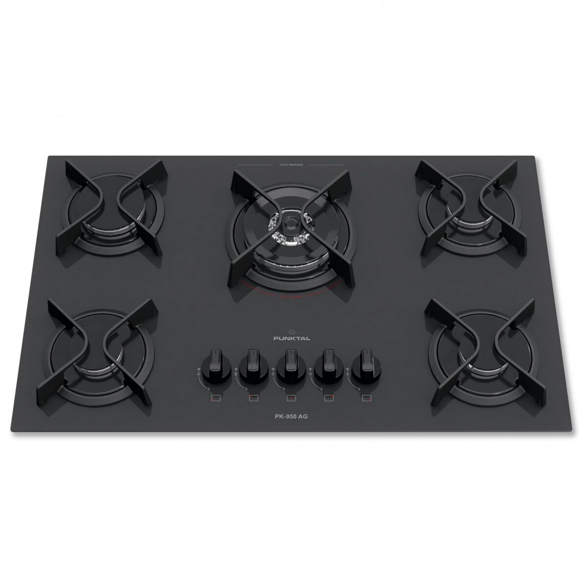 Anafe Empotrable a Gas Punktal PK-950 Ag 5 Hornallas 