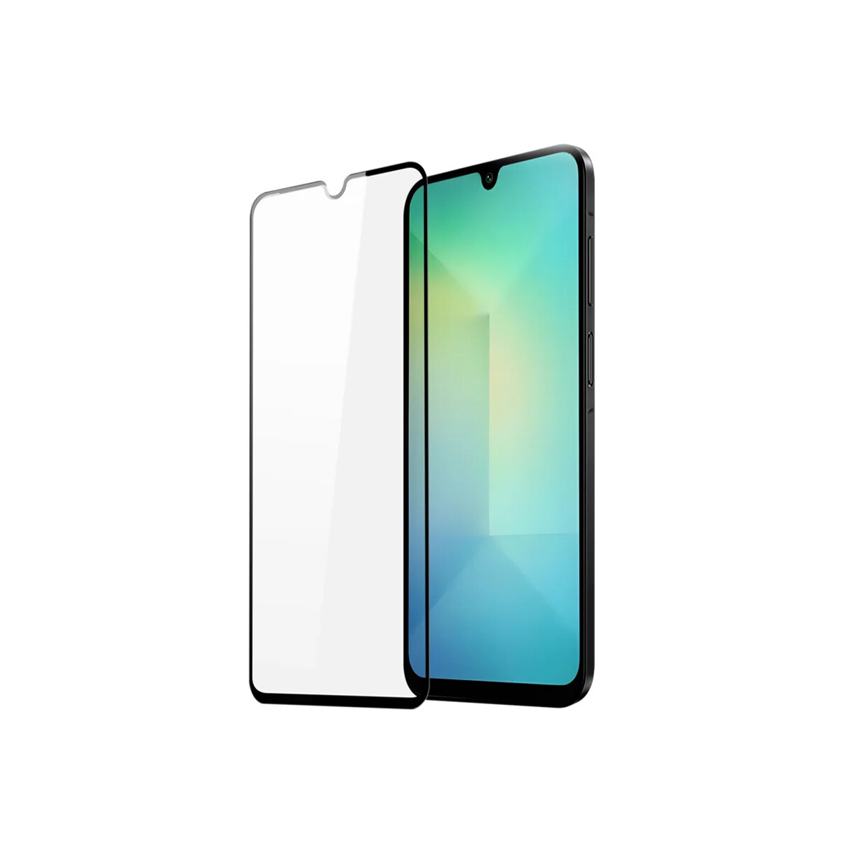 Vidrio templado 9DSamsung Galaxy A26 borde color negro 