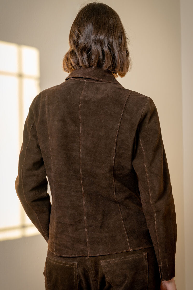Blazer cloe Chocolate gamuza