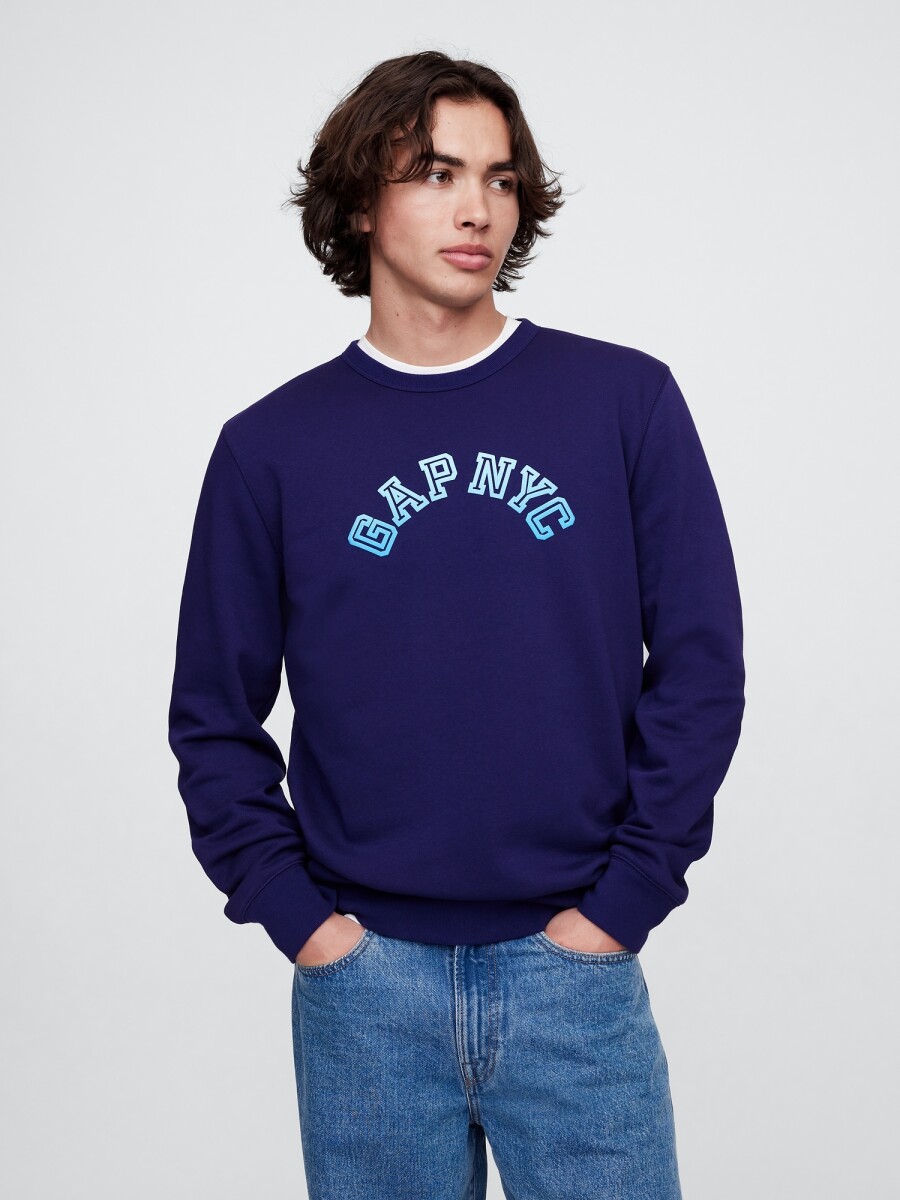Remera Logo Gap Hombre - Twilight Navy 