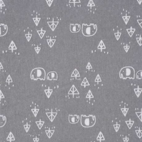 Pack x5 Sabanitas rebozo franela gray animals