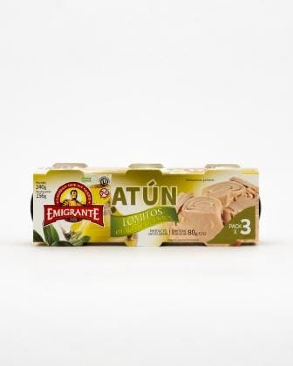 TRIPACK DE ATUN EN ACEITE DE OLIVA EMIGRANTE -80 GRS 