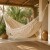 Hamaca Paraguaya Silla Colgante Reforzada Jardín Bolso + Acc Variante Color Blanco