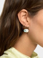 Set De Aros Cuentas Multiformas multicolor