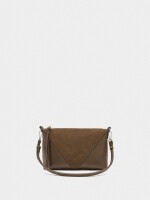 Bolso Bandolera Contraste De Texturas camel