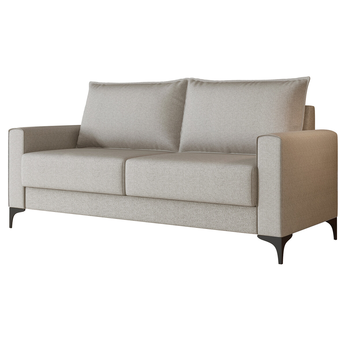 SOFÁ SILLON 3 CUERPOS PATAS DE METAL 