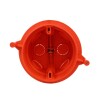 CAJA DE CONEXION PLASTICA NARANJA C/ GRAMPA CENTRO CAJA DE CONEXION PLASTICA NARANJA C/ GRAMPA CENTRO