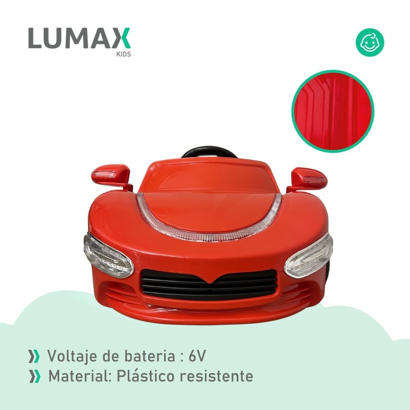 Auto a Batería Modelo Rindt con control remoto Rojo