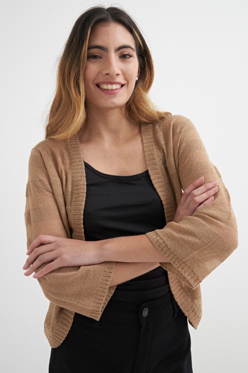 Cardigan rayado KHAKI