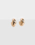 Aros Argollas De metal Aros Argolla Chunky - Dorado