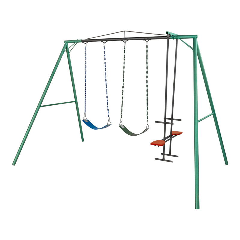 Hamaca de Plaza con caballito y 2 hamacas de cincha, altura 2,15 mts Hamaca de Plaza con caballito y 2 hamacas de cincha, altura 2,15 mts