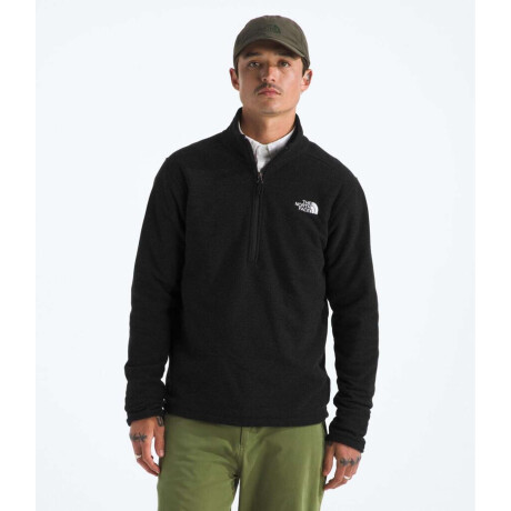 Buzo Polar Textured cierre de 1/4 hombre Tnf Black Heather