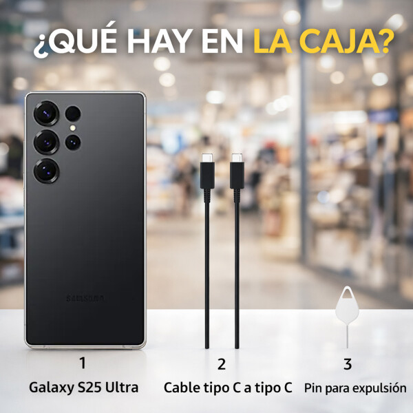 Samsung Galaxy S25 Ultra 12/512gb 5g Open Box CEL SAMSUNG S25 ULTRA 12/512 NEGRO OPEN