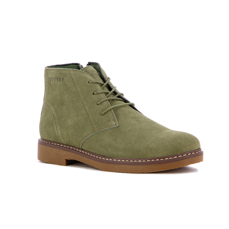 Country Calzado Bota Casual Hombre Acordonado - Kaki Kaki