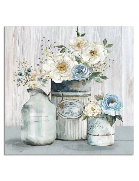 CUADRO CANVAS 40x40cm FLOR ANÉMONA BLANCA CUADRO CANVAS 40x40cm FLOR ANÉMONA BLANCA