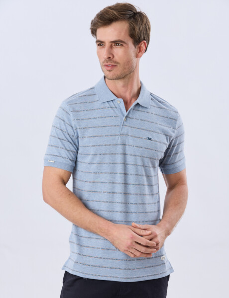REMERA POLO ESTAMPADA Denim