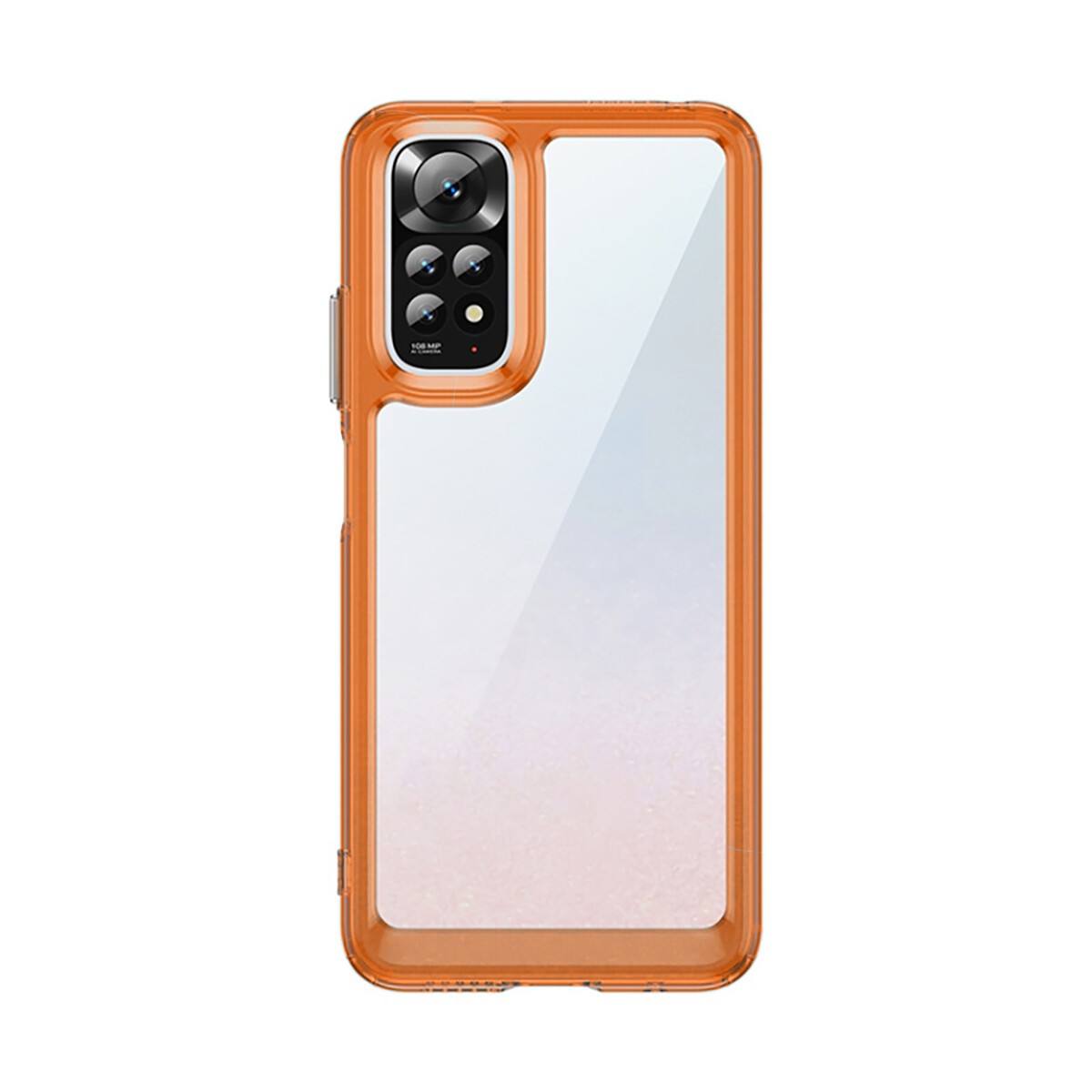 Case Transparente con Borde de Color Xiaomi Note 11 Orange