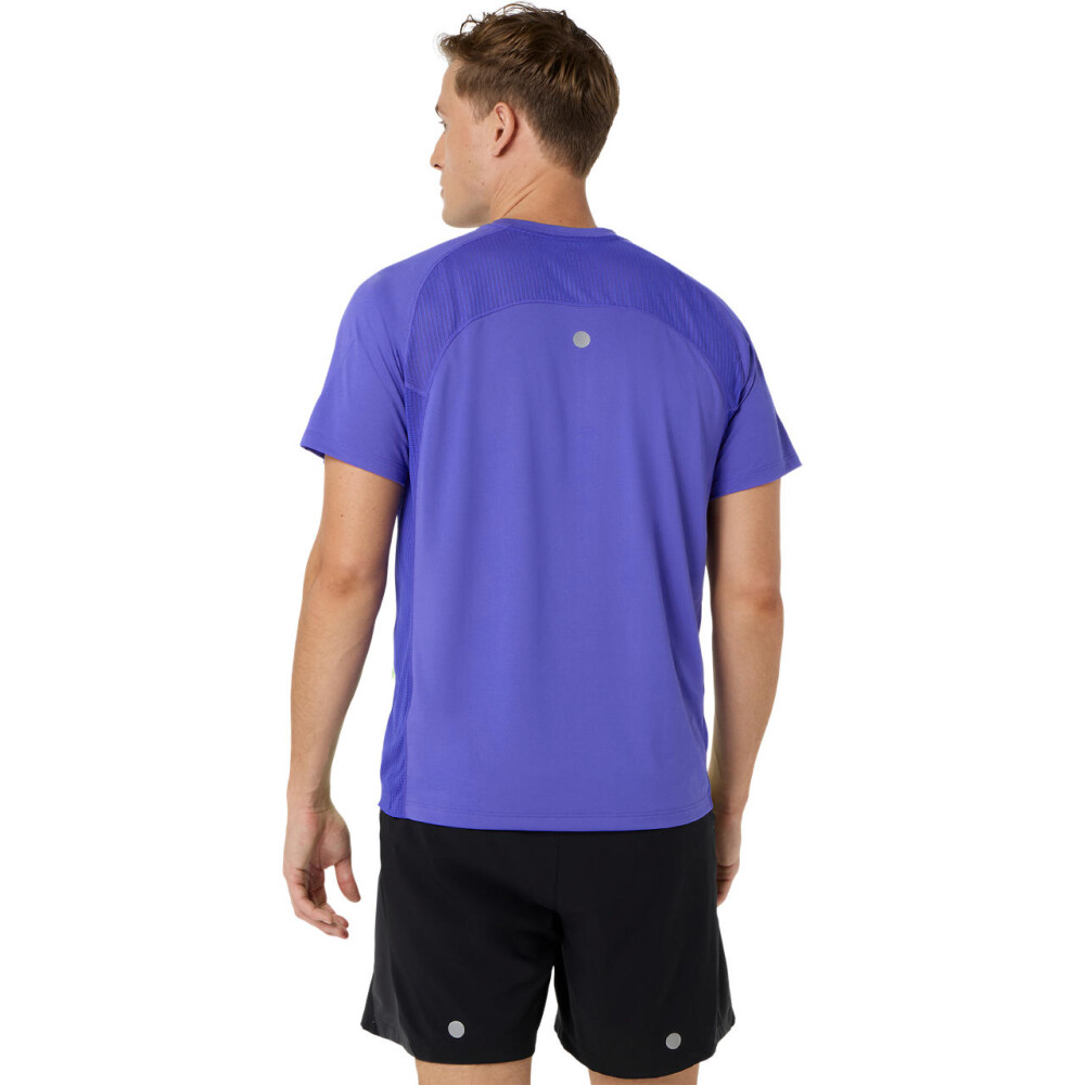 Polos Running Road Fade SS Top Hombre Cobalt Burst/illuminate Green