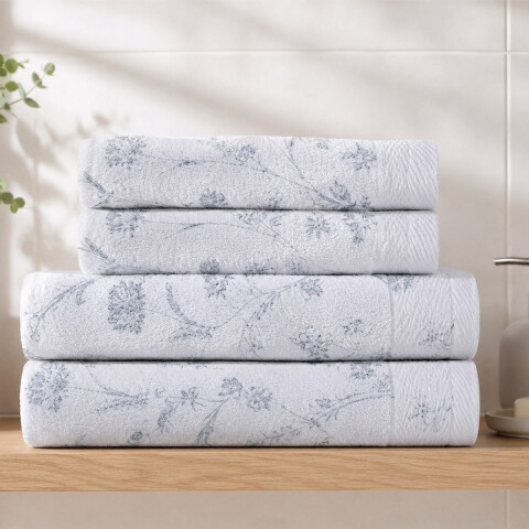 Set X 4 Toallas Prisma Dohler Estampadas 100% Algodón LILLY