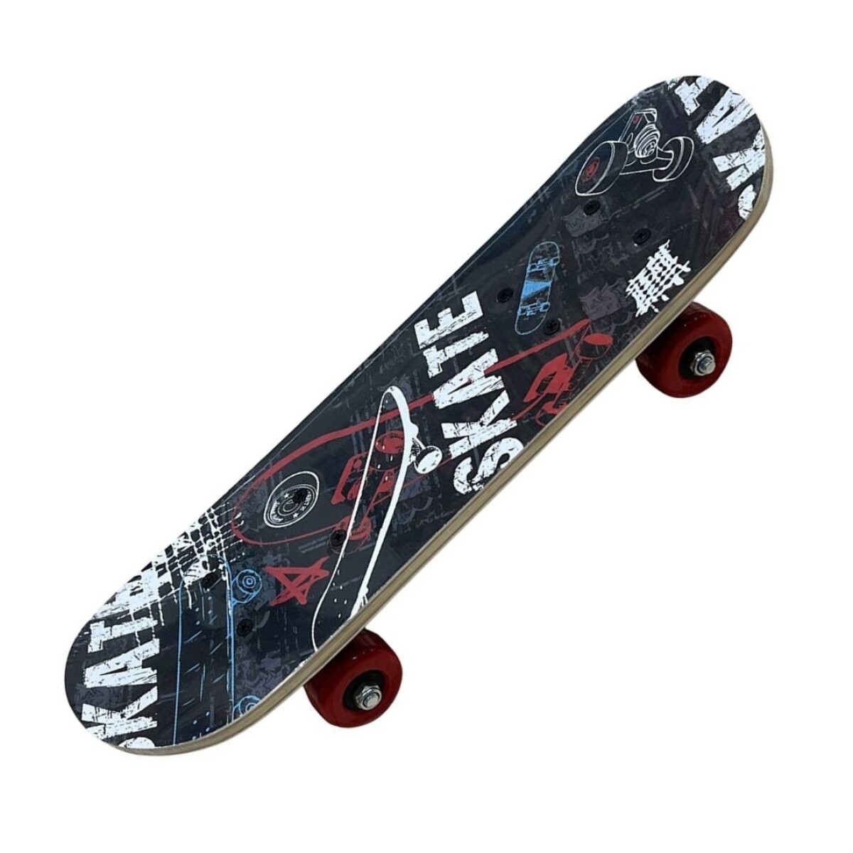 PATIN CHICO DE MADERA CON DISEÑO / 4 RUEDAS 