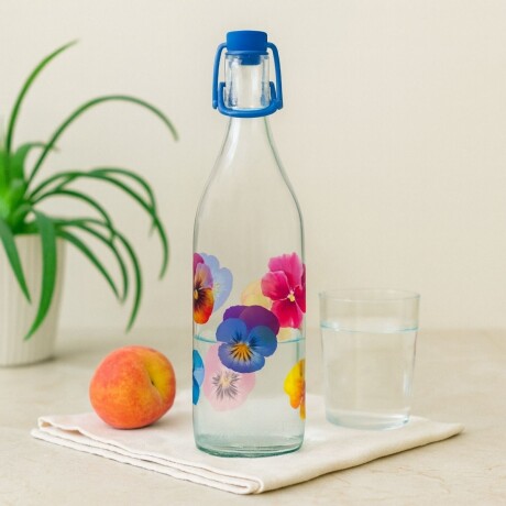 BOTELLA POP FLOWER BLANCO