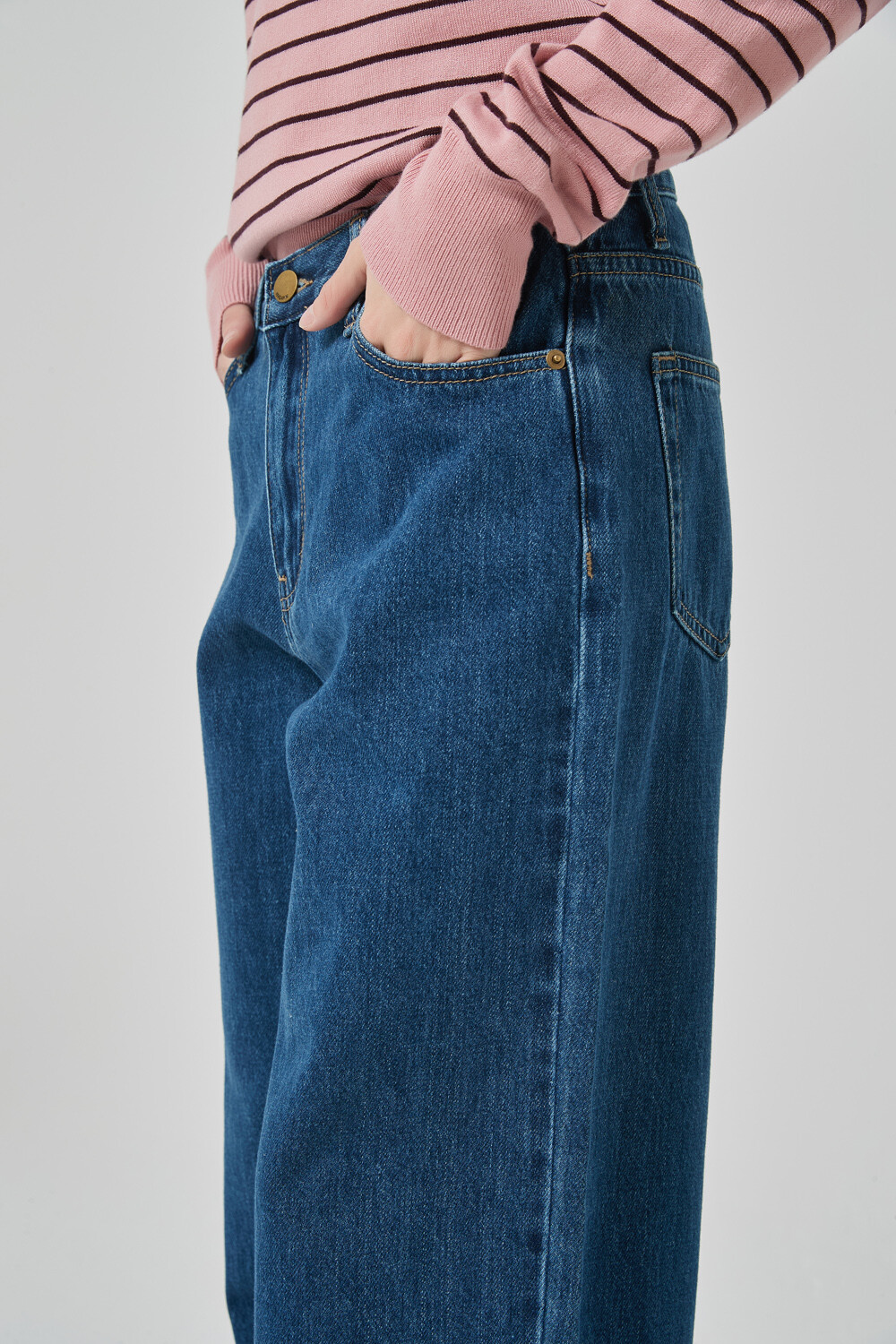 Pantalon Cotily Azul Medio