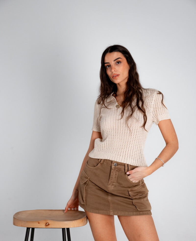 Remera Brisa beige