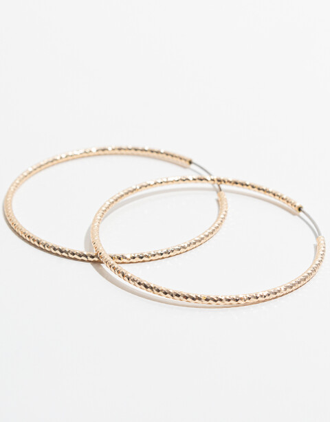 Aros Argollas Metal Aros Argollas Torzadas - Dorado