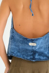 Smoky Pocket Vest Celeste
