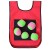 Chaleco Juego Mancha 5 Pelotas Adhesivas Dodgeball Infantil Variante Color Rojo