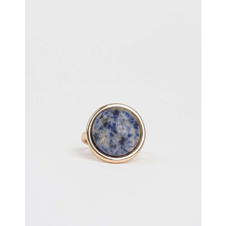 Anillo Mediano Con Piedra Dorado